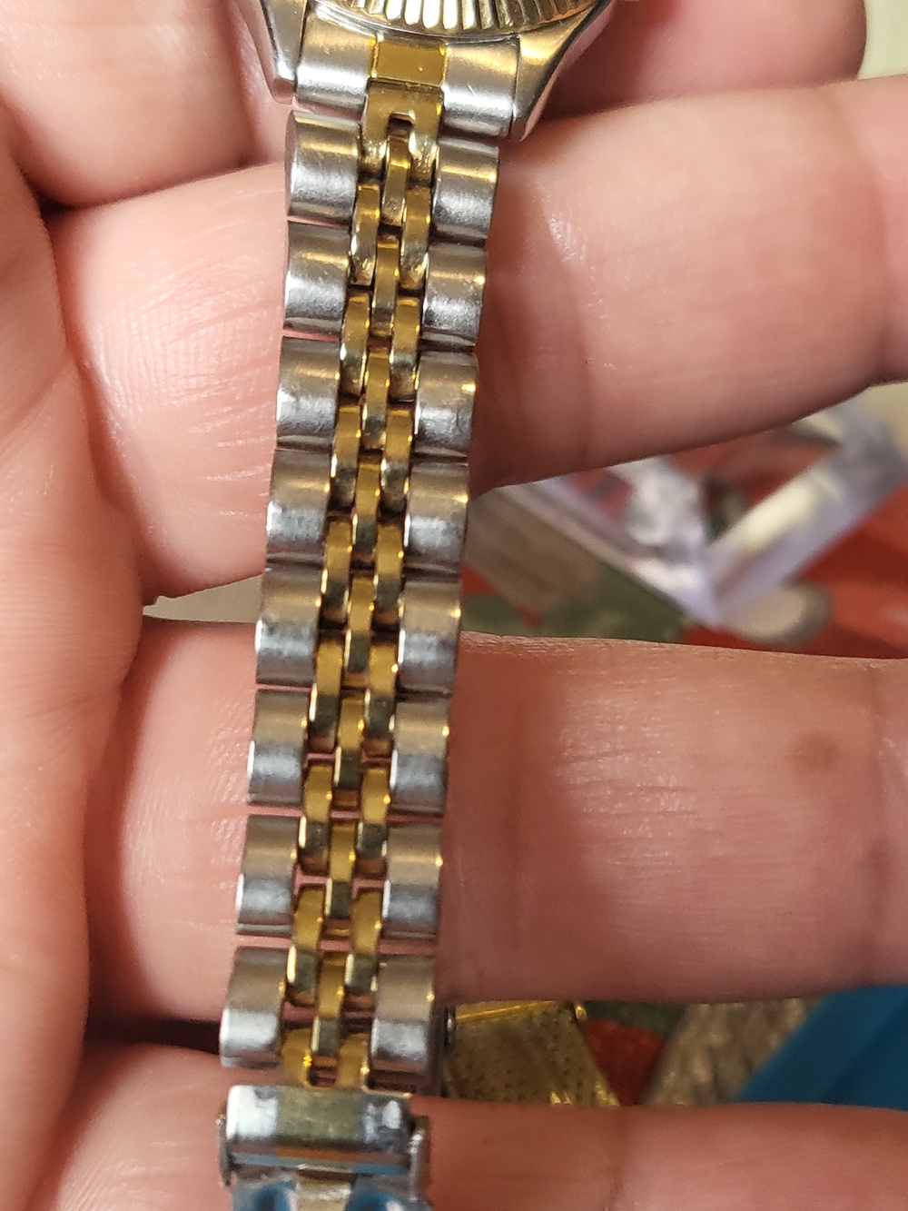 Citizen Quartz Two-Tone Gold Dial Watch - Picture 6 of 10